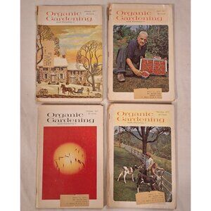 4 Vintage Organic Gardening & Farming Magazine Lot 1971